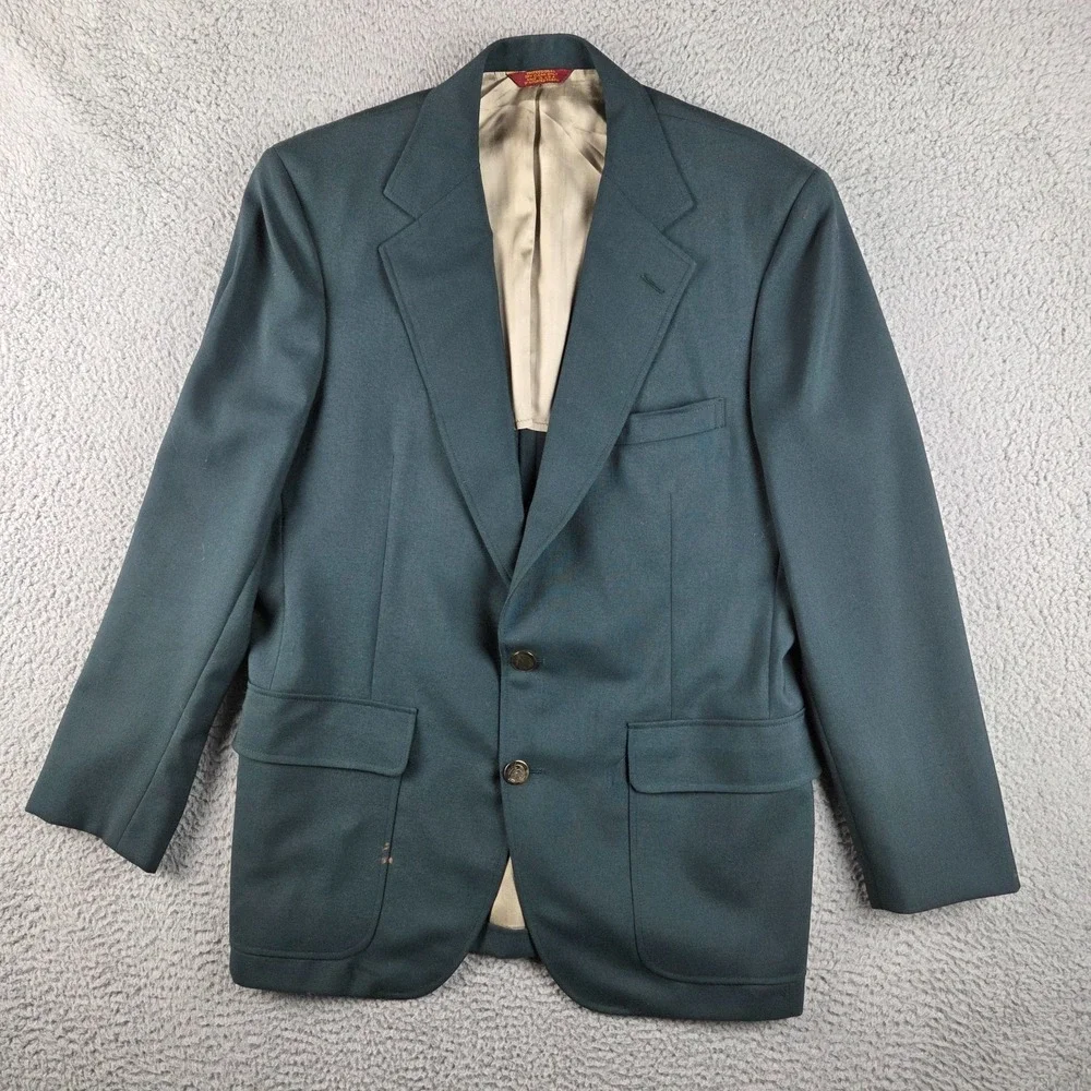 Vintage Corbin Green Blazer Butler‎ National Golf Club Brass Buttons USA 44